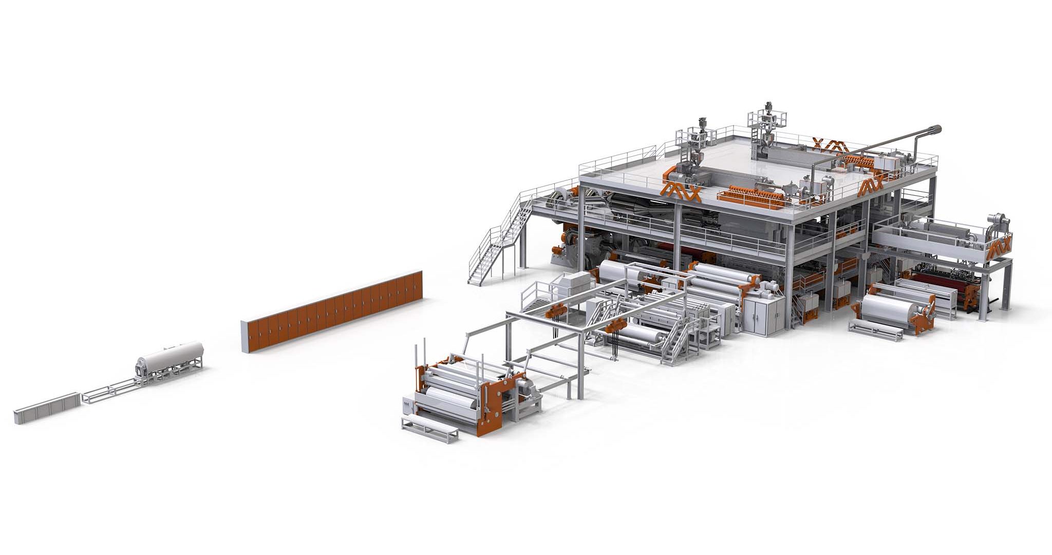 Línea de Producción de Tela No Tejida Spunmelt SMMS